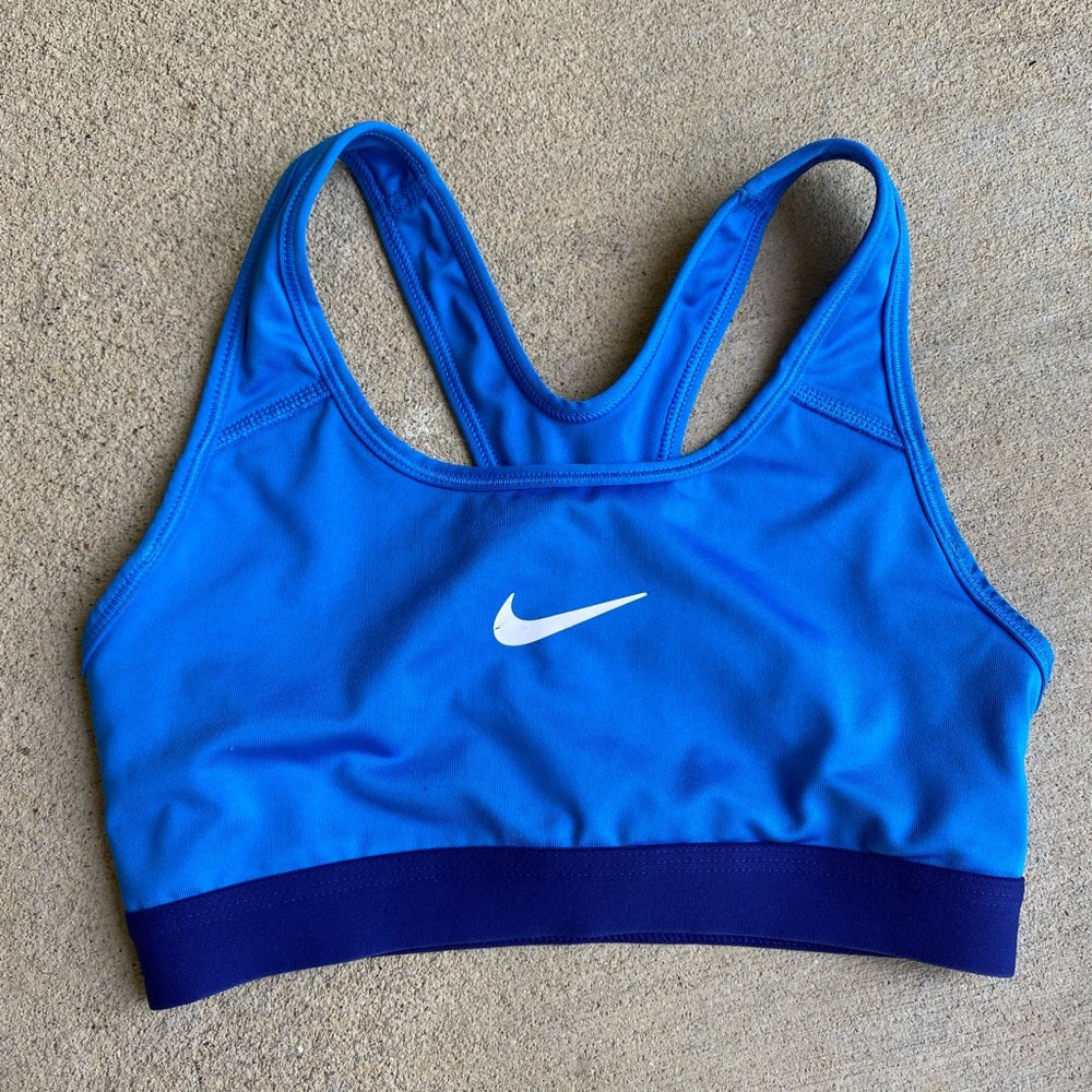 Nike blue sports bra size XS